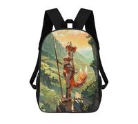 sinyumoney Guardian of The Mountain School Backpack Work Laptop Backpack Rucksack Bag for Camping Outdoor Adventures And Daily Travel 17inch