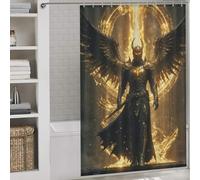 sinyumoney Guardian of The Rift Hilarious Bath Curtain with Hooks Waterproof Fabric Shower Curtain Anti Mould for Toile Bathroom Dorm 56.30x70.87Inch（143x180cm）