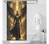 sinyumoney Guardian of The Rift Shower Curtain for Bathroom Thicken Durable Polyester Anti-Mould Proof Resistant for Home Bathroom Toile Hotel Decor 35.43x70.87Inch（90x180cm）