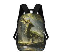 sinyumoney Guardian of The Sacred Grove 3D Printed Children's School Backpack for Kids High Capacity Travel Rucksacks 17 Inch Book Bags Kids