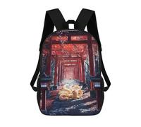 sinyumoney Guardian of The Thousand Torii Backpack School Bag Water Resistant Travel Backpack Computer Bag for Teenage Girls Boys Women Men 17inch
