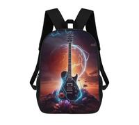 sinyumoney Guitar in Space Rucksack Rucksack Casual Daypacks School Work Travel Bag for School/Work/Travel 17inch