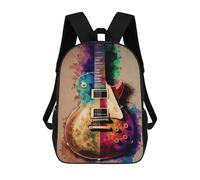 sinyumoney Guitar Oil Painting Ronaldo Backpack, Children's Backpack, Student School Bag, Book Bag, 3D Printed School Bag For Boys And Girls, 17inch