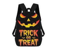 sinyumoney Halloween Jack-o-Lantern Rucksack Water Resistant School Bag Business Backpack for Men, Women & Teenage Boys 17inch