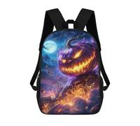 sinyumoney Halloween Pumpkin Horror Scene Backpack School Water Resistant Travel Backpack Computer Bag - Perfect for Travel, Work And Daily Use 17inch