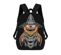 sinyumoney Halloween Pumpkin Rucksack Computer Rucksack for School/Work/Travel for Teenage Girls Boys Women Men 17inch