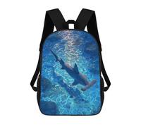 sinyumoney Hammerhead Shark in Clear Blue Water Backpack School Bag Business Laptop Rucksack Bag Unisex Casual Daypack for Men/Women 17inch