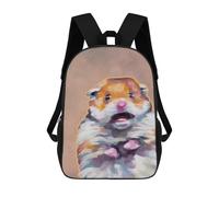 sinyumoney Hamster Meme Funny Cute School Backpack Water Resistant Travel Backpack Computer Bag for School/Work/Travel 17inch