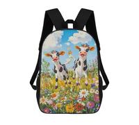 sinyumoney Happy Cows in A Meadow School Bags High Secondary School Bags Casual Backpack for Campus Outdoor Travel Sports 17inch