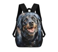 sinyumoney Happy Labrador Portrait Rucksack High Secondary School Bags Casual Backpack for Girls Boys Teenage 17inch