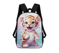 sinyumoney Happy Little Milky Tiger 3D Printed Children's School Backpack for Kids High Capacity Travel Rucksacks 17 Inch Book Bags Kids