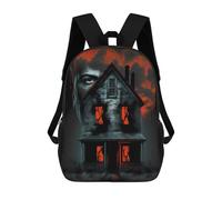 sinyumoney Haunting Shadows A Gothic Tale Backpack 3D Print Kids Bag Elementary Students Daypack Lightweight School Bag for Children Girls Boys Nursery Lunch Pack 17inch