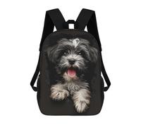 sinyumoney Havanese Children's School Backpack 3D Printed for Kids Travel Rucksacks Book Bags for Boys Elementary School Students 17inch