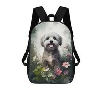 sinyumoney Havanese Dog Watercolor Backpack School Bag School Secondary High School College Backpack Travel for Girls Boys Teenage 17inch