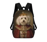 sinyumoney Havanese The Pope Backpack School Bag Secondary Causal Travel High School Bags for Boys/Girls/Teenagers 17inch