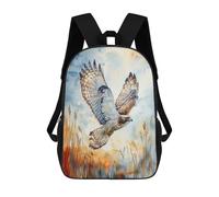 sinyumoney Hawk in Flight Watercolor School Backpack Lightweight Airport College Students Back Pack- Perfect for Travel, Work And Daily Use 17inch