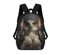 sinyumoney Hawk Looking At The Camera Backpacks 3D Printed Kids School Backpack Outdoor Casual Daypack Fashion Casual Children Backpacks Cute Travel Bags 17inch