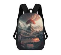 sinyumoney Heaven Tree of Life Backpacks Kids School Backpack School Bag 3D Printed School Bag for Boys Elementary And Middle School Students 17inch