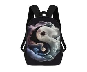 sinyumoney Heavenly Harmony Yin Yang School Backpack Fashion Stationery Backpack Waterproof Casual Daypacks for Camping Outdoor Adventures And Daily Travel 17inch