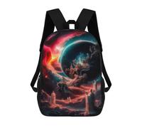 sinyumoney Heavenly Saints Backpacks Kids 17inch School Backpack School Bag 3D Printed School Bag for Boys Elementary And Middle School Students