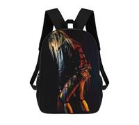 sinyumoney Heavy Metal Punk Girl Backpack School Bag School Secondary High School College Backpack Travel for Boys/Girls/Teenagers 17inch