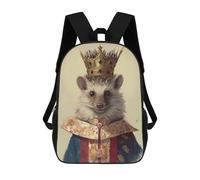 sinyumoney Hedgehog Fictitious Backpacks 3D Printed Kids School Backpack Outdoor Casual Daypack Fashion Casual Children Backpacks Cute Travel Bags 17inch