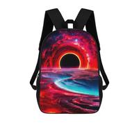 sinyumoney Hell Children's School Backpack Fashion Casual 17inch 3D Printed School Bags Boy School Backpack Large Backpack