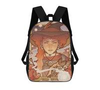 sinyumoney HERB WITCH Children's Backpack, 3D Printed School Backpack, Backpack for Boys Girls, Adjustable School Bag for Primary School 17inch