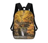 sinyumoney Hermitage Dunkeld 3D Printed School Backpack Casual Children's Backpacks 3D Printed School Bag for Boys Elementary And Middle 17inch
