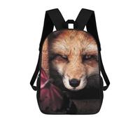sinyumoney Hiding Fox And Butterfly Backpack School Bag Travel College Rucksack Backpacks for Camping Outdoor Adventures And Daily Travel 17inch