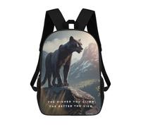 sinyumoney Higher You Climb Motivated School Backpack Water Resistant Travel Backpack Computer Bag for School/Work/Travel 17inch