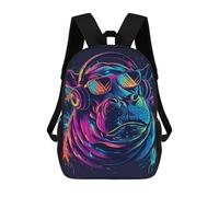 sinyumoney Hip Hop Dog Headphones Sunglasses-1 Backpack School Bag Computer Rucksack for School/Work/Travel for Camping Outdoor Adventures And Daily Travel 17inch