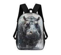 sinyumoney Hippo Wild Beauty Backpack School Bag Water Resistant Computer Rucksack for Campus Outdoor Travel Sports 17inch