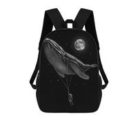 sinyumoney Hitching A Ride 3D Printed School Backpack Casual Children's Backpacks 3D Printed School Bag for Boys Elementary And Middle 17inch
