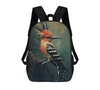 sinyumoney Hoopoe Bird on Branch Backpack School Business Laptop Rucksack Bag Unisex Casual Daypack for Teenage Girls Boys Women Men 17inch