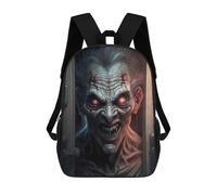 sinyumoney Horror Doorway Creepy Face Children's Backpack, Schoolbag Large Capacity Students Bookbag Rucksack Knapsack for Boys Girls Adults Teen 17inch