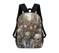 sinyumoney Horror Street Backpack School Bag School Secondary High School College Backpack Travel for Teenage Girls Boys Women Men 17inch