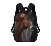 sinyumoney Horse Backpack School Fashion Stationery Backpack Waterproof Casual Daypacks for Campus Outdoor Travel Sports 17inch
