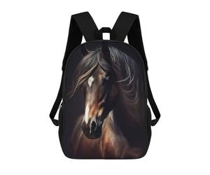 sinyumoney Horse Beautiful Backpack School Rucksack Casual Daypacks School Work Travel Bag for Girl, Teen Girls 17inch