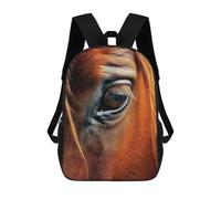 sinyumoney Horse Closeup Face Backpack School Bag School Secondary High School College Backpack Travel for Teenage Girls Boys Women Men 17inch