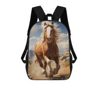 sinyumoney Horse Elegant Run Backpack School Bag Water Resistant Travel Backpack Computer Bag for Teenage Girls Boys Women Men 17inch