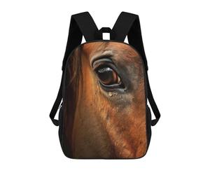 sinyumoney Horse Face School Backpack Fashion Stationery Backpack Waterproof Casual Daypacks for Teenage Girls Boys Women Men 17inch