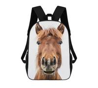 sinyumoney Horse Face School Backpack Water Resistant Computer Rucksack for Teenage Girls Boys Women Men 17inch
