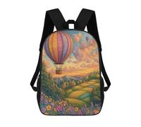 sinyumoney Hot Air Balloon Adventure Backpack School Lightweight Airport College Students Back Pack for School/Work/Travel 17inch