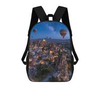 sinyumoney Hot Air Balloons Over Cappadocia -1 Rucksack School Secondary High School College Backpack Travel for Campus Outdoor Travel Sports 17inch