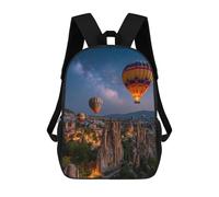 sinyumoney Hot Air Balloons Over Cappadocia -2 17inch School Bag 3D Printed Children's School Backpack Casual Fashion Travel Backpacks for Kids School Students