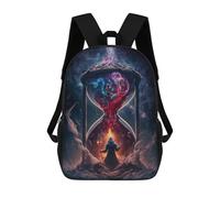sinyumoney Hourglass of Time-1 School Backpack Rucksack Casual Daypacks School Work Travel Bag for Campus Outdoor Travel Sports 17inch