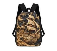 sinyumoney Howling at The High Seas Backpack School Bag Travel College Rucksack Backpacks for Camping Outdoor Adventures And Daily Travel 17inch