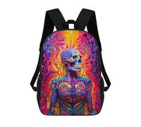 sinyumoney Human Anatomy Art Children's School Backpack Fashion Casual 17inch 3D Printed School Bags Boy School Backpack Large Backpack