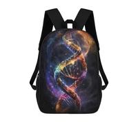 sinyumoney Human DNA in The Space V3 Backpack School Bag Rucksack for Girls Boys Backpacks Large Capacity Kids Back Pack Lightweight School Bags for Children Students 17inch